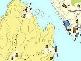 Buskøyvågen. Oversikt over bebyggelsen i Buskøyvågen.