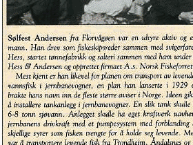 Sølfest Andersen - omtale i bygdeboken for Askøy