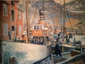 DS Bell - bygget for Jan Hess 1917 på Kristiand Sand Mek. Verksted /maleri