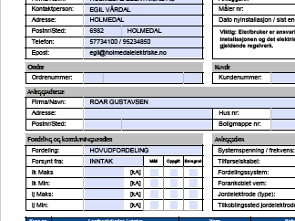 Kursfortegnelse - Hovedfordeling