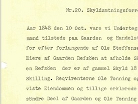 Hans Christian Hess kjøpte Buskøy av Ole Steffensen Tonning i 1849.