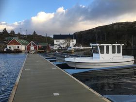 Flytebryggeanlegget på Buskøy.